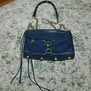 Rebecca minkoff mini Mac purse in blue